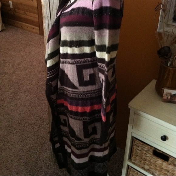 Free People ROLLA COASTER Maxi Sweater Jacket XS S - Picture 2 of 4